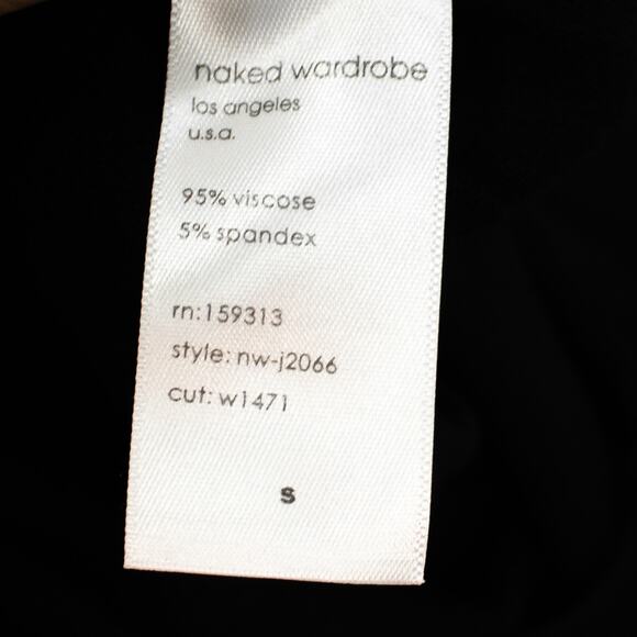 Naked Wardrobe Black Strapless Waist Cut Out Romper Women Small Minimalistic - Picture 8 of 8
